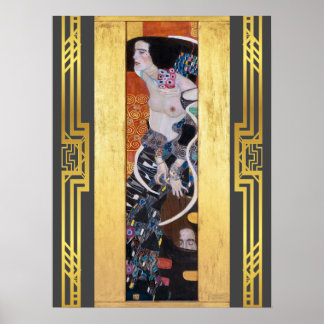 Restauré Klimt Judith Salome Art Nouveau Déco