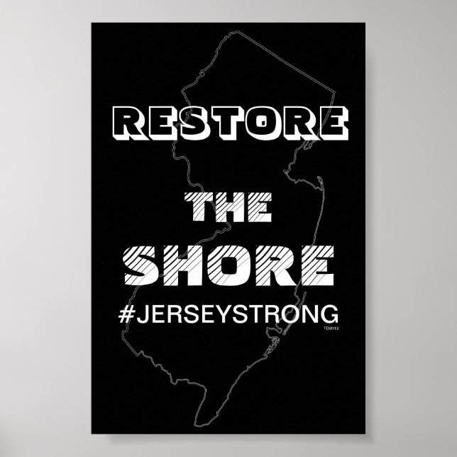 RESTAURER LA CÔTE - JERSEY POSTER POUR OFFICE (Devant)