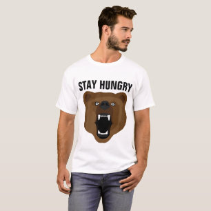 RESTE FAIM, T-shirts Drôle Hommes, OURS