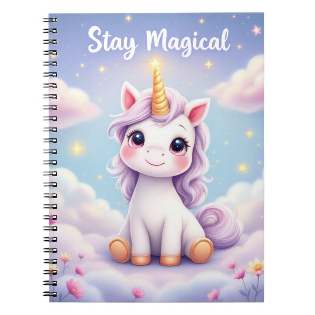 Reste Magique - Cahier Licorne pour Enfants (Devant)