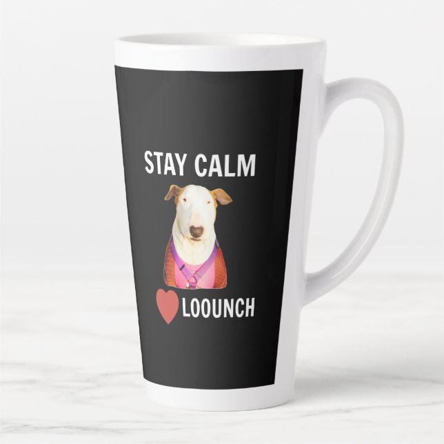 RESTER CALME - LOVE LOOUNCH, Latte Mug (Droite)