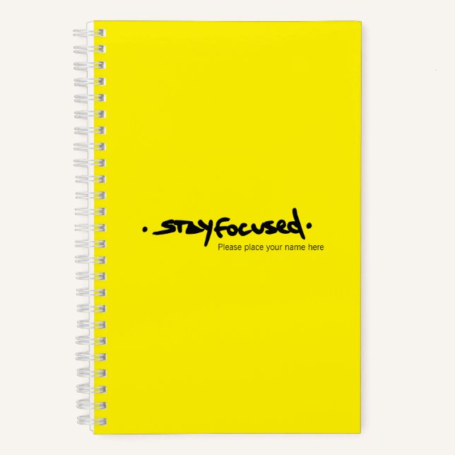 RESTER CONCENTRÉ | Carnet Spiral (Recto)