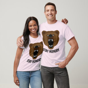 RESTER FAIM Funny Grizzly Bear T-shirts