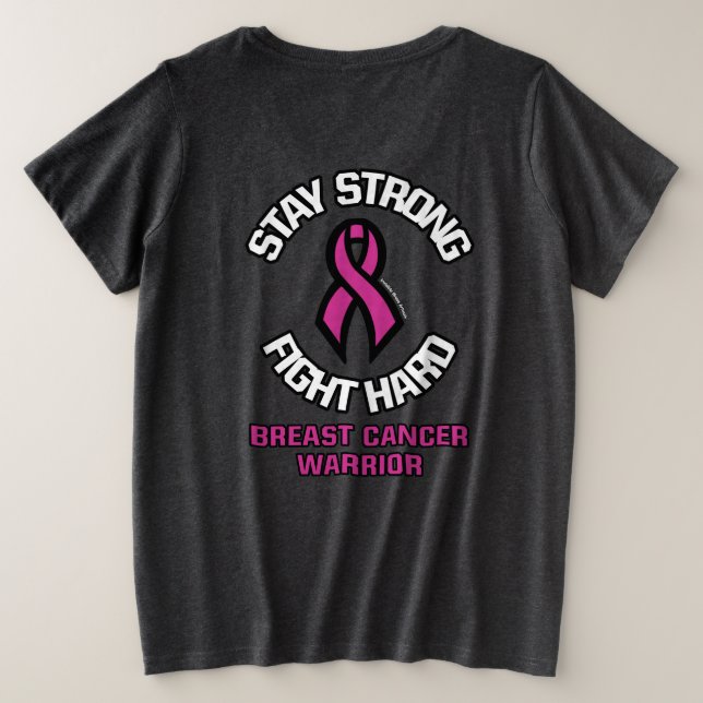 RESTER FORT COMBATTRE DUR...Cancer du sein (Design dos)