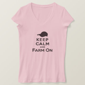 Restez au calme et à la ferme - T-shirts pour dame