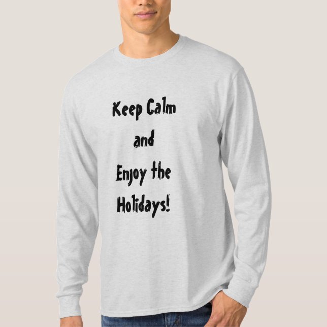 Restez au calme et profitez du T-shirt Hommes Vaca (Devant)