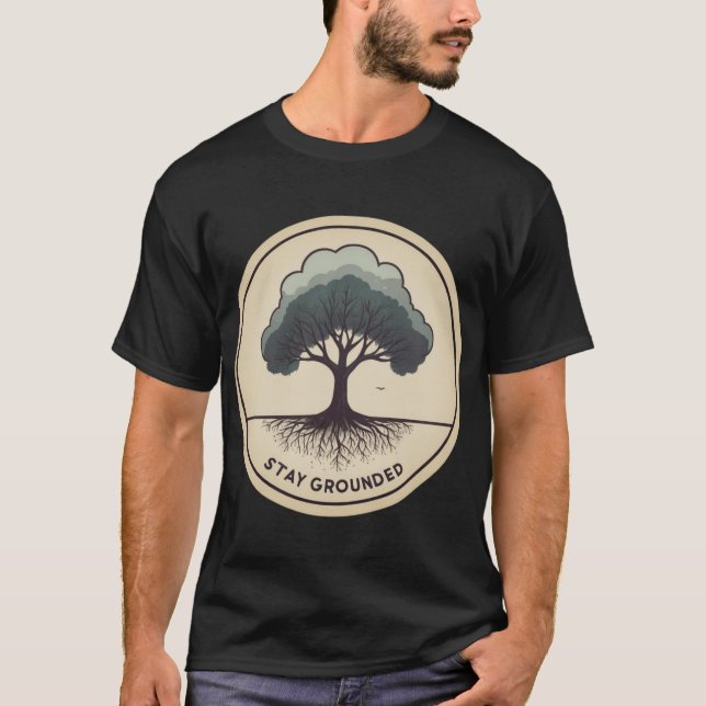 Restez au sol - T-shirt inspirant (Devant)