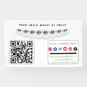 Restez branchés Promo dentaire Bannière des médias