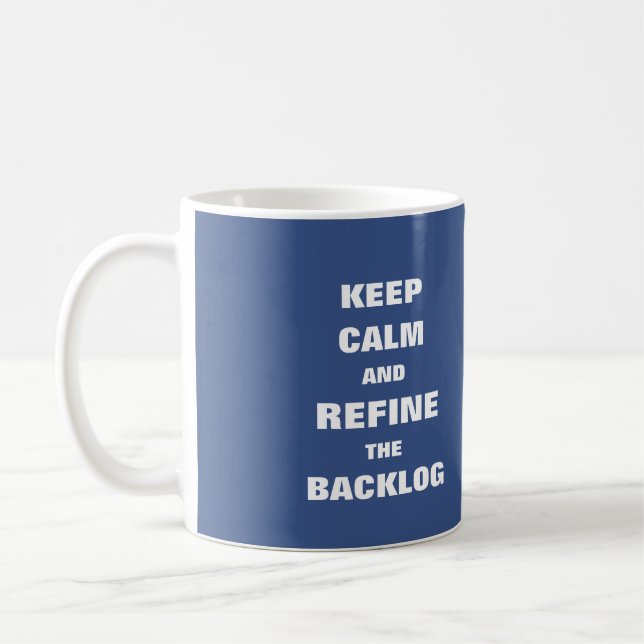 Restez calme et affinez votre tasse de carnet d'at (Gauche)
