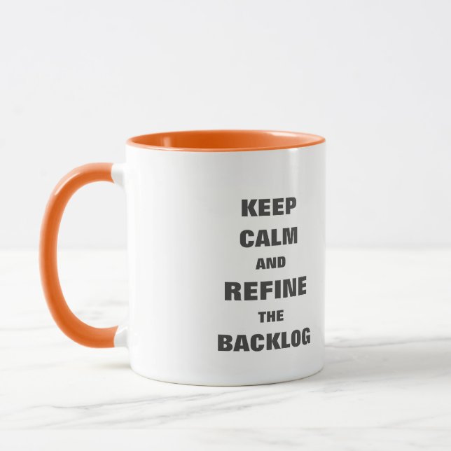Restez calme et affinez votre tasse de carnet d'at (Gauche)