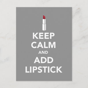 Restez calme et ajoutez une carte postale rouge à 