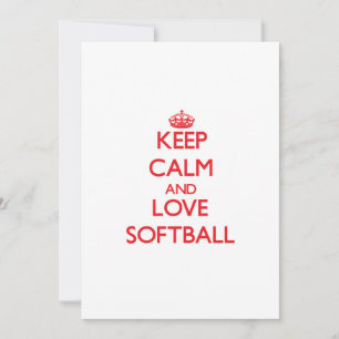 Restez calme et amour Softball