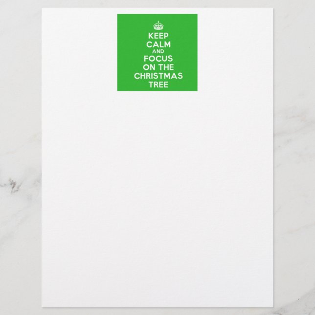 Restez calme et concentrez-vous sur l'arbre de Noë (Devant)