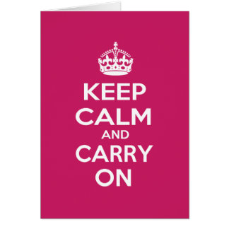 Restez calme et continuez