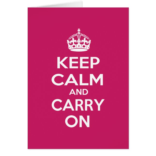 Restez calme et continuez (Devant)