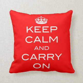 Restez Calme Et Continuez À Coussin - N'IMPORTE QU