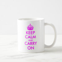 Restez calme et continuez sur la Mug