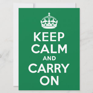 Restez calme et continuez sur vert