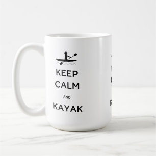 Restez calme et Kayak café Mug