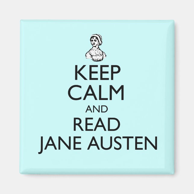Restez Calme Et Lisez Jane Austen Magnet (Devant)