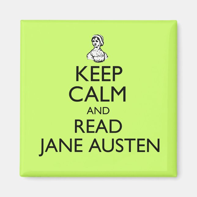 Restez Calme Et Lisez Jane Austen Magnet (Devant)
