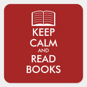 Restez calme et lisez les livres autocollants   Pe