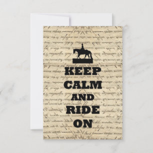 Restez calme et montez