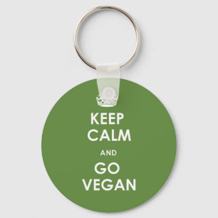 Restez calme et passez votre porte-clé vegan
