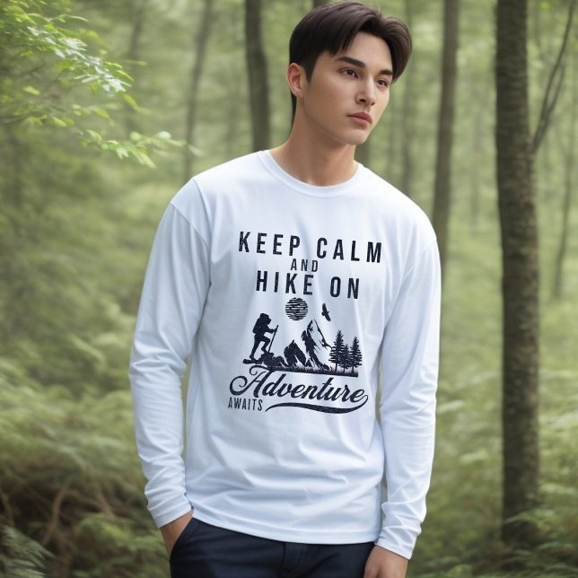 Restez Calme Et Randonnée En T-shirt (Créateur téléchargé)
