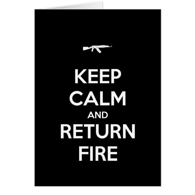 Restez calme et retournez en feu (Devant)