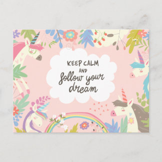 Restez Calme Et Suivez Votre Carte Postale Dreams