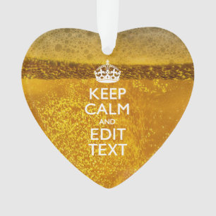 Restez calme et votre texte pour une grande bière