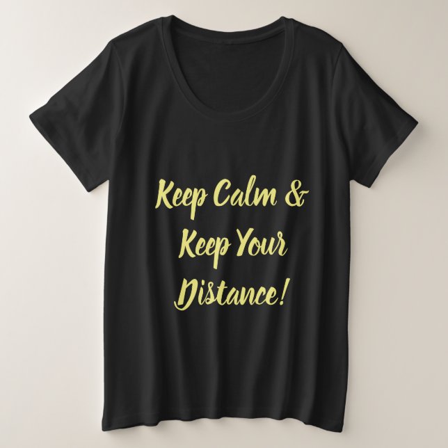 Restez Calme & Gardez Vos Distances (Design devant)