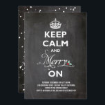 Restez Calme Joyeux Sur Chalkboard Invitation de f<br><div class="desc">Conçu par fat*fa*tin. Facile à customiser avec votre propre texte,  photo ou image. Pour des demandes personnalisées,  veuillez contacter fat*fa*tin directement. Des frais personnalisés s'appliquent. www.zazzle.com/fat_fa_tin www.zazzle.com/color_therapy www.zazzle.com/fatfatin_blue_knot www.zazzle.com/fatfatin_red_knot www.zazzle.com/fatfatin_mini_me www.zazzle.com/fatfatin_box www.zazzle.com/fatfatin_design www.zazzle.com/fatfatin_ink</div>