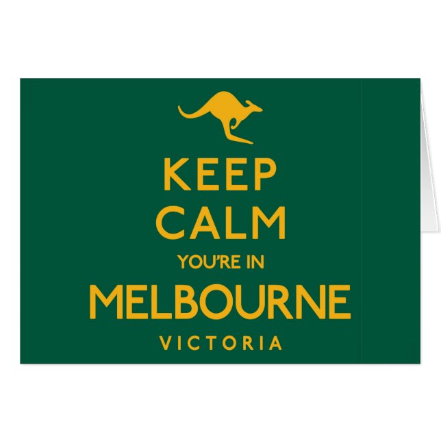 Restez calme Vous êtes à Melbourne ! (Devant horizontal)