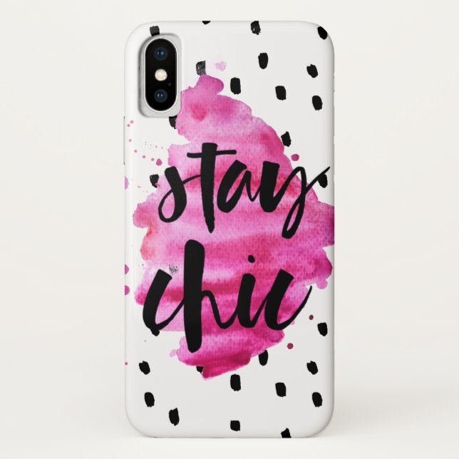 Restez Chic Rose Chaud | COQUE IPHONE (Dos)