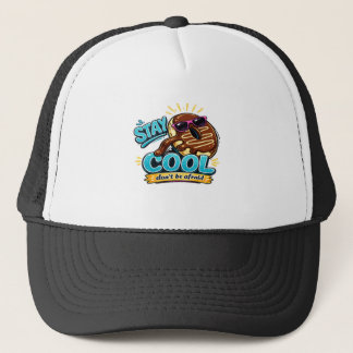 Restez cool design de casquette drôle de beignet 
