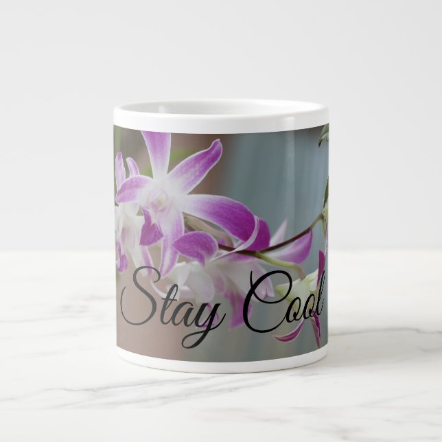 Restez Cool Orchidées Design Mug (Devant)