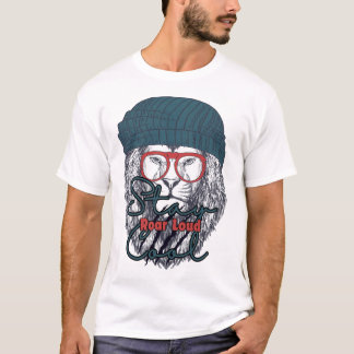 Restez Cool, Rugissez Fort – T-Shirt Lion Impertur