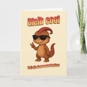 Restez cool - soyez une carte de Parasaurolophus