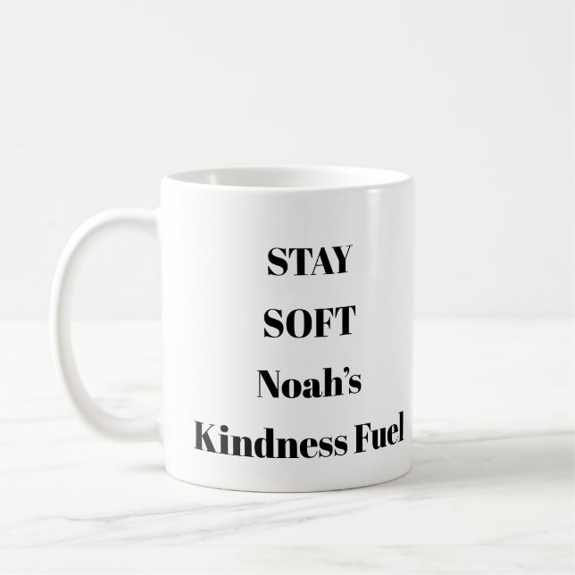 Restez doux et doux Rappel Mug personnalisé (Gauche)
