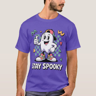 Restez Éffrayant Rétro Ghost T-Shirt Vintage 90s