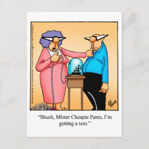 Restez en contact Carte Postale Humour "Spectickle