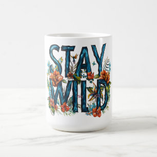 Restez en pleine nature Floral Travel Mug