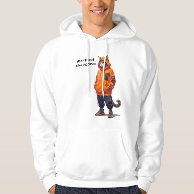 Restez Féroce, Restez Concentré - Sweat à Capuche  (Devant)