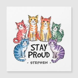 Restez fier - Rainbow Cat LGBTQ Pride