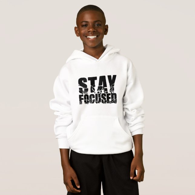Restez focalisé Motivational Phrase avec la typogr (Devant entier)