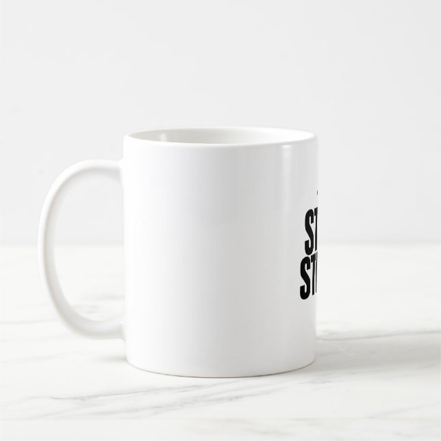 Restez fort Poing Icon Mug (Gauche)