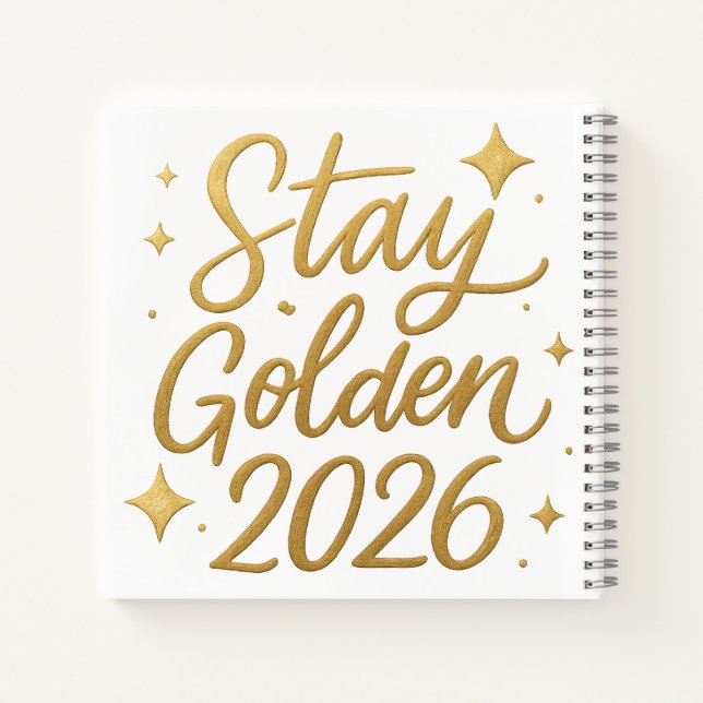 Restez Golden 2026 – Cahier de notes de motivation (Dos)
