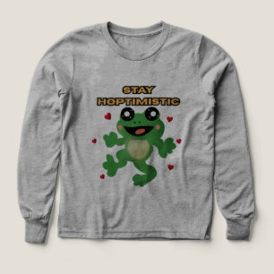Restez Hoptimiste Grenouille Mignonne Pun Drôle Ca